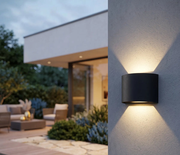 Aplica Exterior 4W Venetia, Lumina Calda, Design Modern din Otel inoxidabil