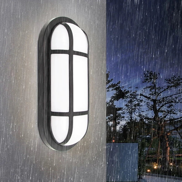 Aplica LED de Exterior AX321/162BK, IP65, Negru