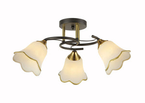 Lustra E27 Fara Bec Irina – D570×270 mm, 3×E27 max 40W