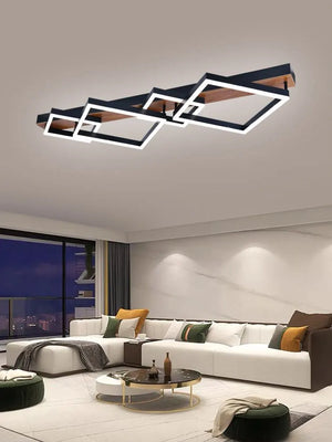 Lustra-LED-Telecomanda Dimensiune-1050x420xH110mm Zurich Lumina-3000K-4000K-6500K