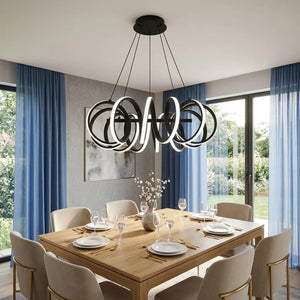 Lustra-LED-Telecomanda Dimensiune-D600xH1000mm Diana Putere-62W Lumina-3000K-4000K-6500K