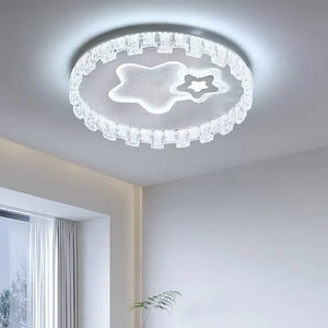 Lustra-Telecomanda-LED Dimensiune-500mm Mihaela Putere-90W Lumina-3000K-6000K
