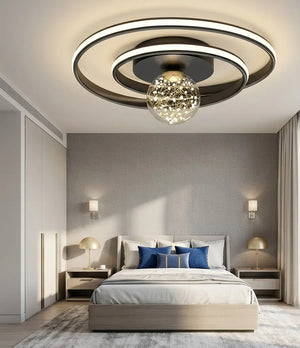 Lustra LED Diana – 96W, Design Modern, cu Telecomandă și Lumină Reglabilă