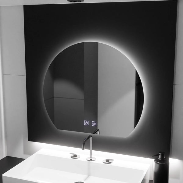 Oglinda LED Viena, 60x54, Soluna Touch, Sistem Dezaburire, Dimabila