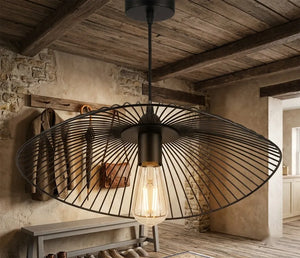 Pendul rustic Victoria – Ø380×H80 mm, E27 max 60W