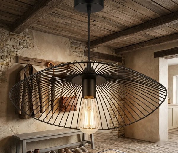 Pendul rustic Victoria – Ø380×H80 mm, E27 max 60W