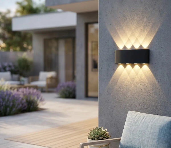 Aplică LED Exterior Barcelona – 3000K, Negru