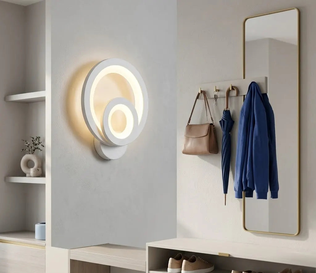 Aplica LED decorativă Sibiu, lumină reglabilă 3000–6500K, formă geometrică modernă