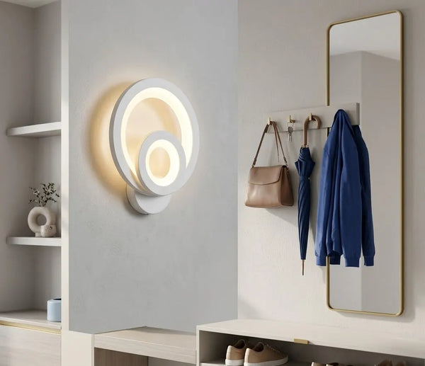 Aplica LED decorativă Sibiu, lumină reglabilă 3000–6500K, formă geometrică modernă