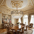 Candelabru Auriu Milano7, Ø60 cm, Impact Vizual pentru Spatii Mari