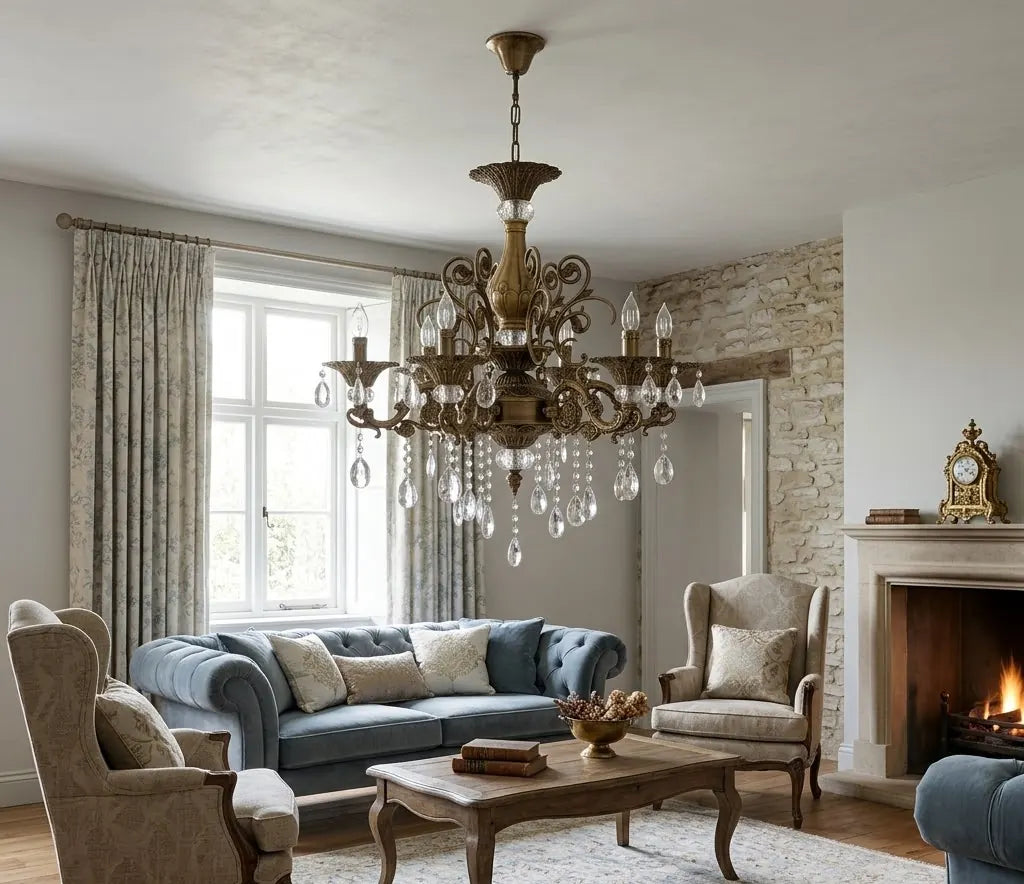 Candelabru Clasic Barcelona 6 Brațe, Soclu E14