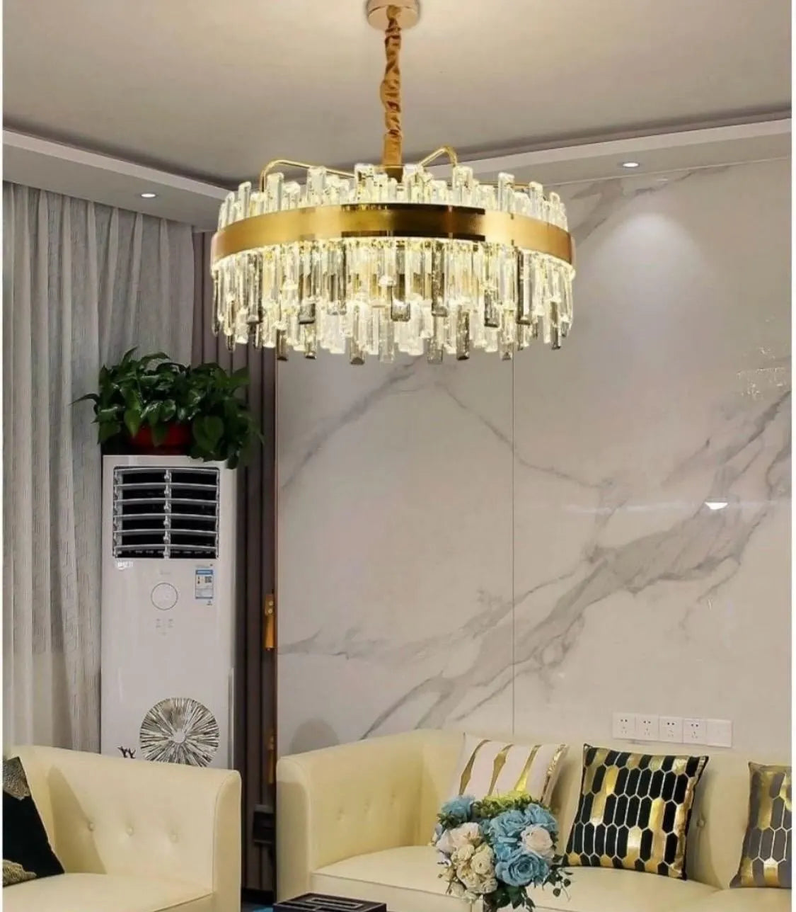 Candelabru LED Valencia cu Telecomanda – 180W, D800 mm, 2800-6500K