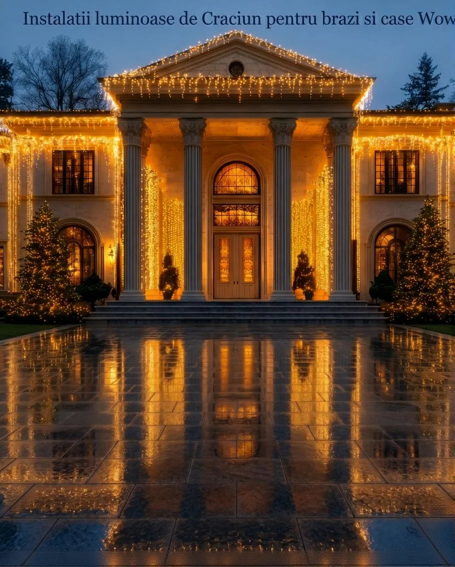 Iluminat exterior și instalații de Crăciun - LustreLuminora
