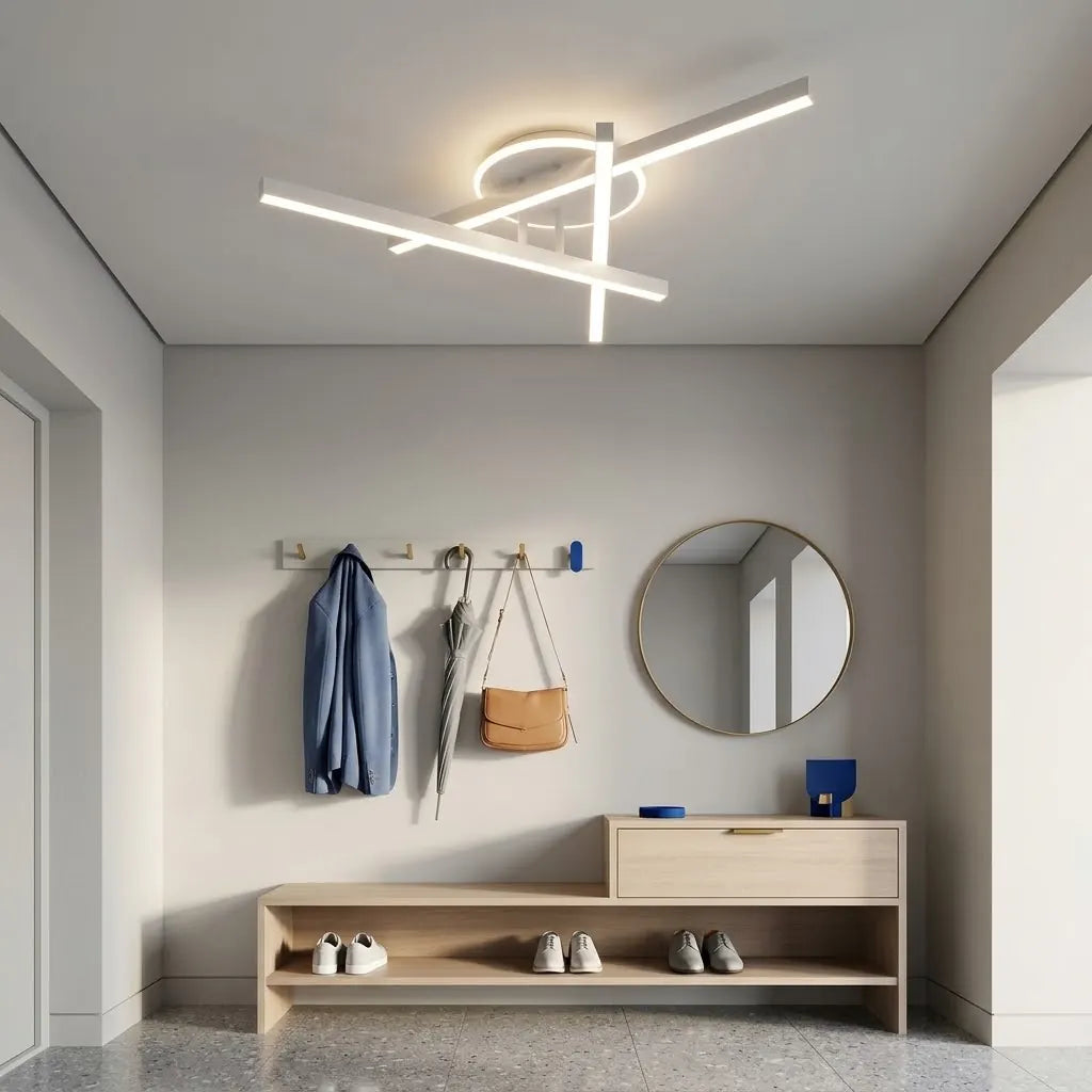 Lustra-Cu-Telecomanda-LED Dimensiune-D500x130mm Raluca Putere-46W