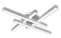 Lustra-Cu-Telecomanda-LED Dimensiune-L600x600x85mm Genova Putere-53W Lumeni-2650lm