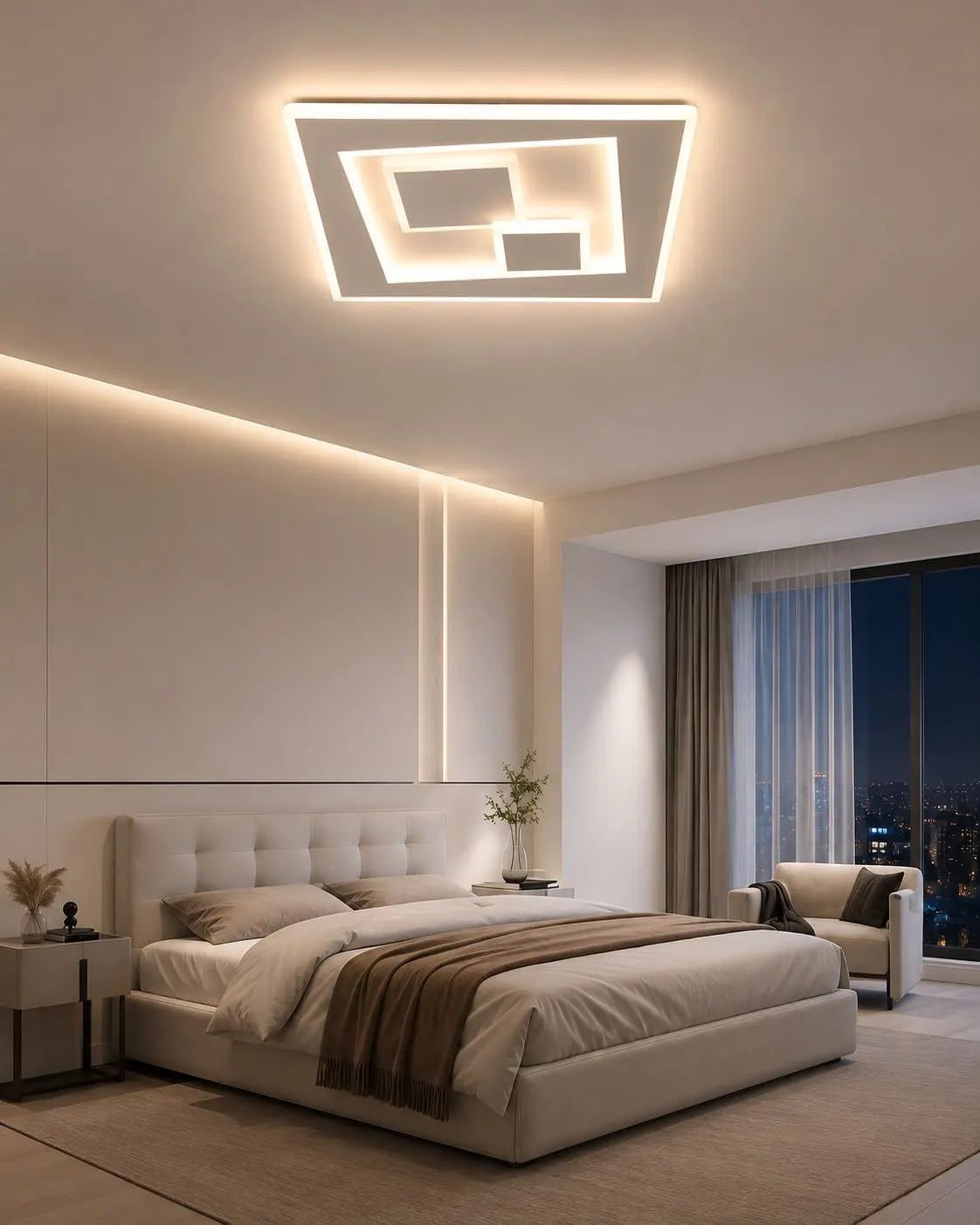Lustra-LED-Telecomanda Dimensiune-D355xH55mm Bruxelles Putere-58W Lumina-3000K-4000K-6500K