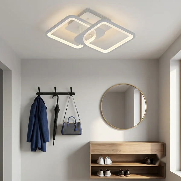 Lustra-LED-Telecomanda Putere-64W Milano Dimensiuni-380x250x120mm Lumina-3000K-4000K-6500K