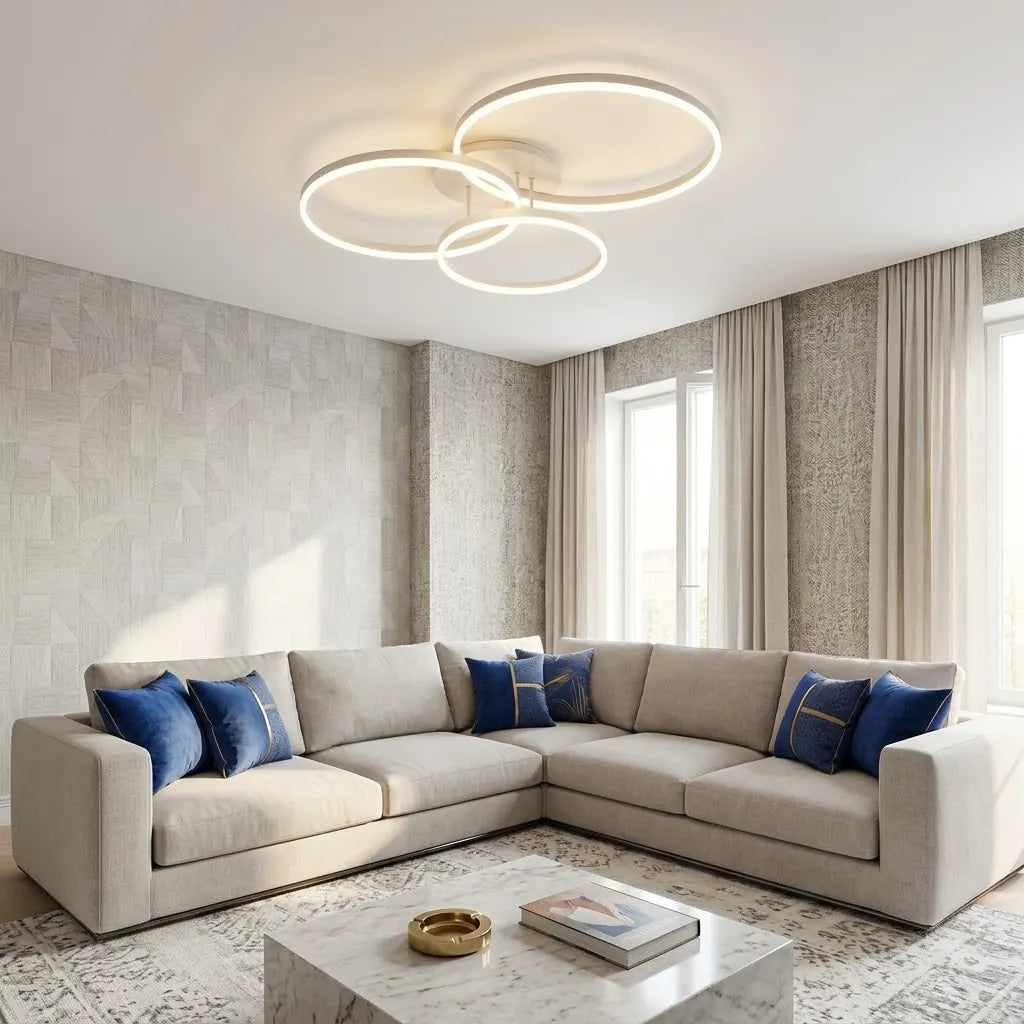 Lustra-LED-Telecomanda Dimensiune-D600mm Stockholm Putere-140W Lumina-3000K-4000K-6500K