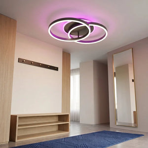 Lustra-LED-Telecomanda Dimensiune-D600mm Andreea Putere-120W Lumina-3000K-4000K-6500K