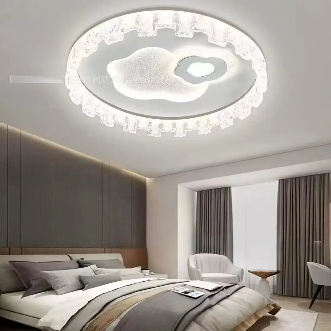 Lustra-Telecomanda-LED Dimensiune-500mm Nicoleta Putere-90W Lumina-3000K-6000K