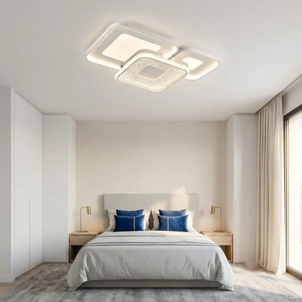Lustră LED Vienna cu Telecomanda – 150W, 650×450×9 mm, 3000K–6500K