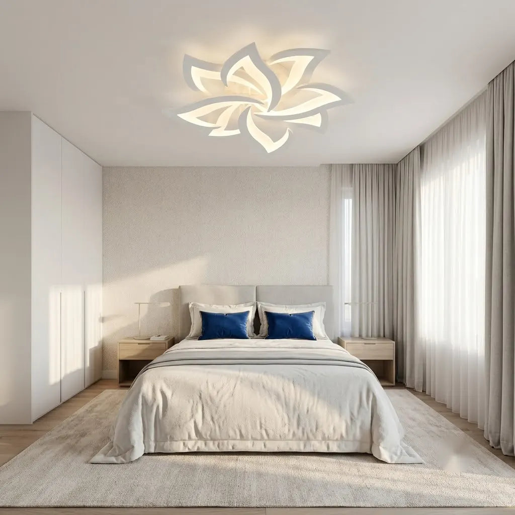 Lustră LED Napoli cu Telecomanda – 100W, Ø556×H115 mm, 3000K–6500K