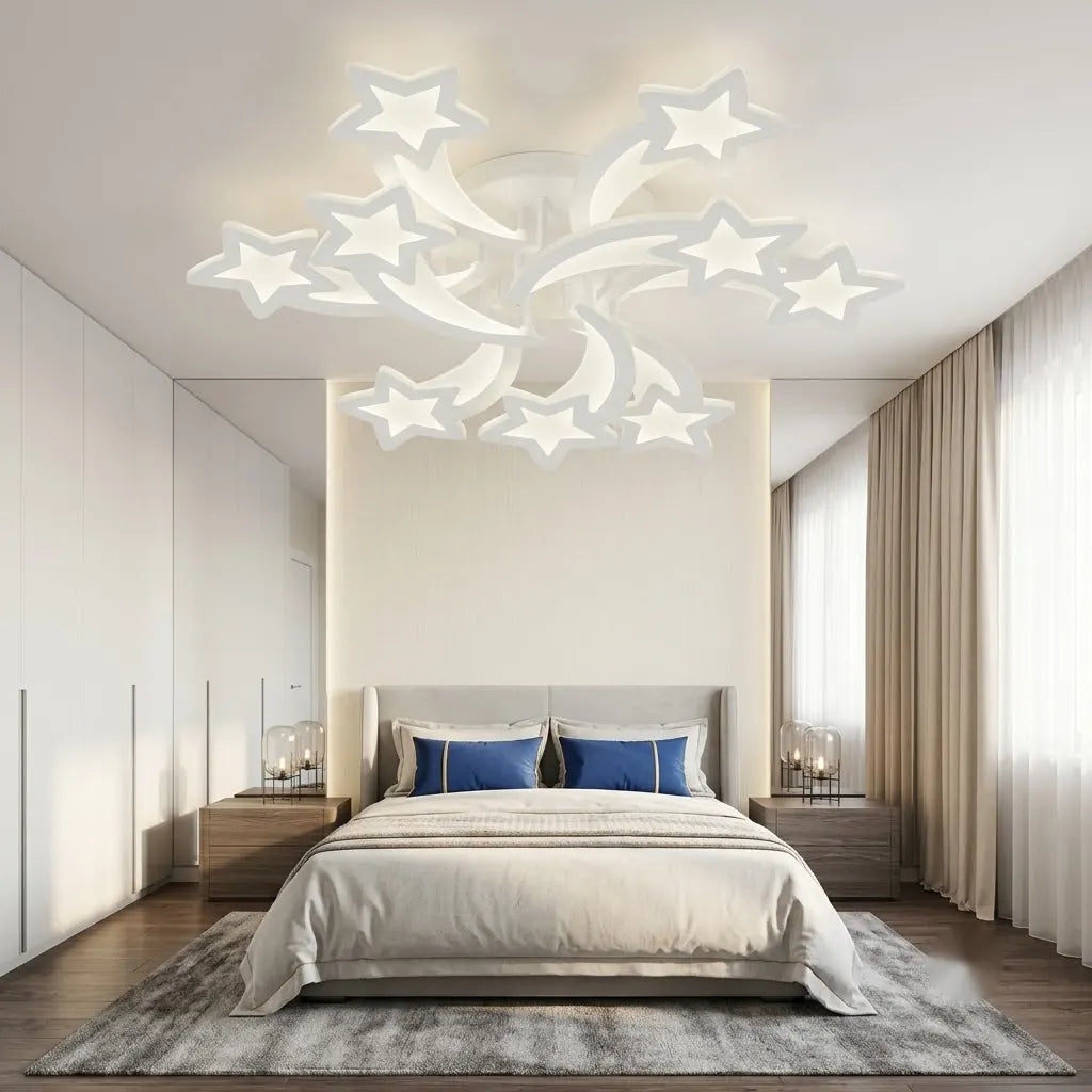 Lustră LED Roma cu Telecomanda – 200W, Ø756×H115 mm, 3000K–6500K