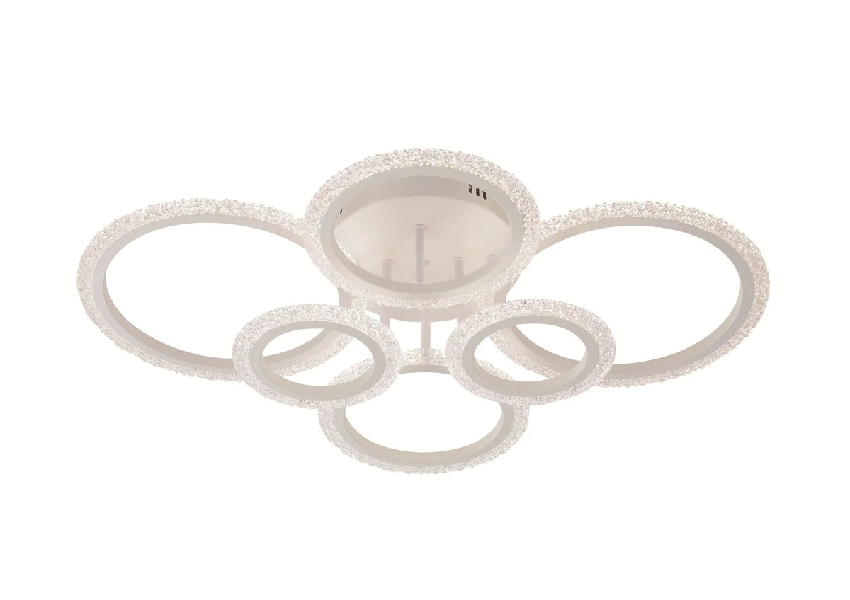 Lustră LED Praga cu Telecomanda – 112W, D670×500×160 mm, 3000K–6500K