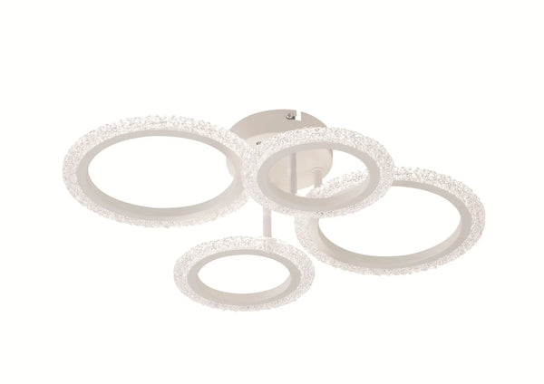 Lustră LED Viena cu Telecomanda – 60W, D490×380×120 mm, 3000K–6500K