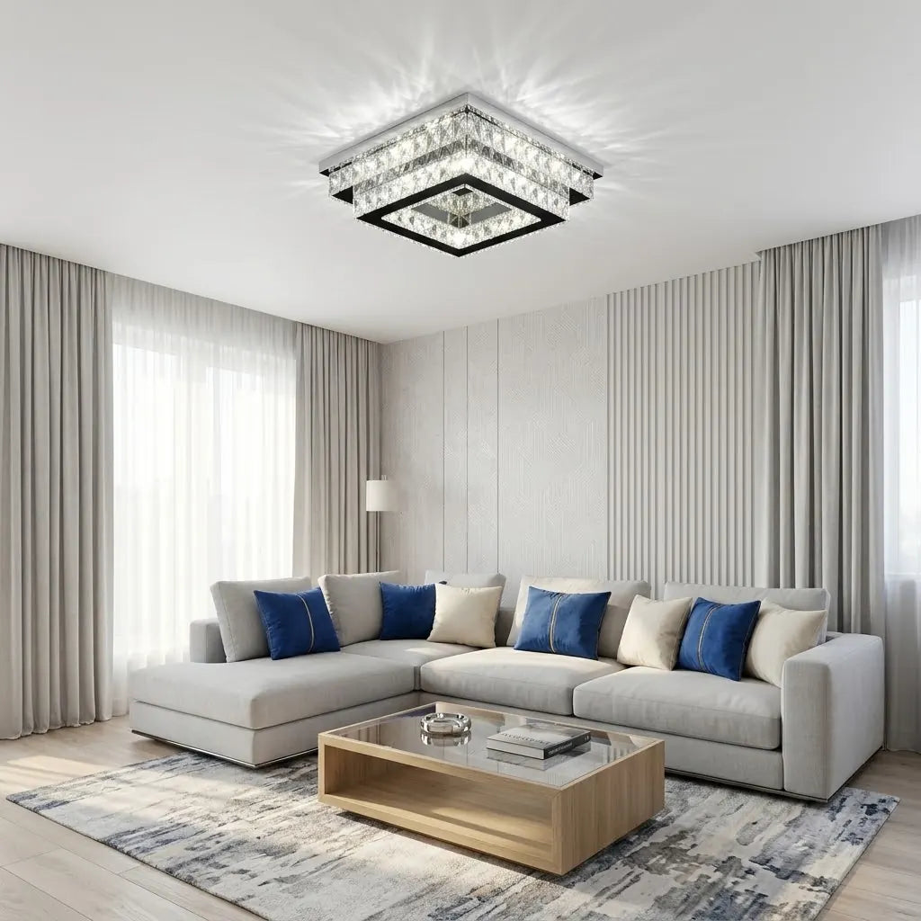 Lustra-Telecomanda-LED Dimensiune-D500cm Sevilla Putere-120W
