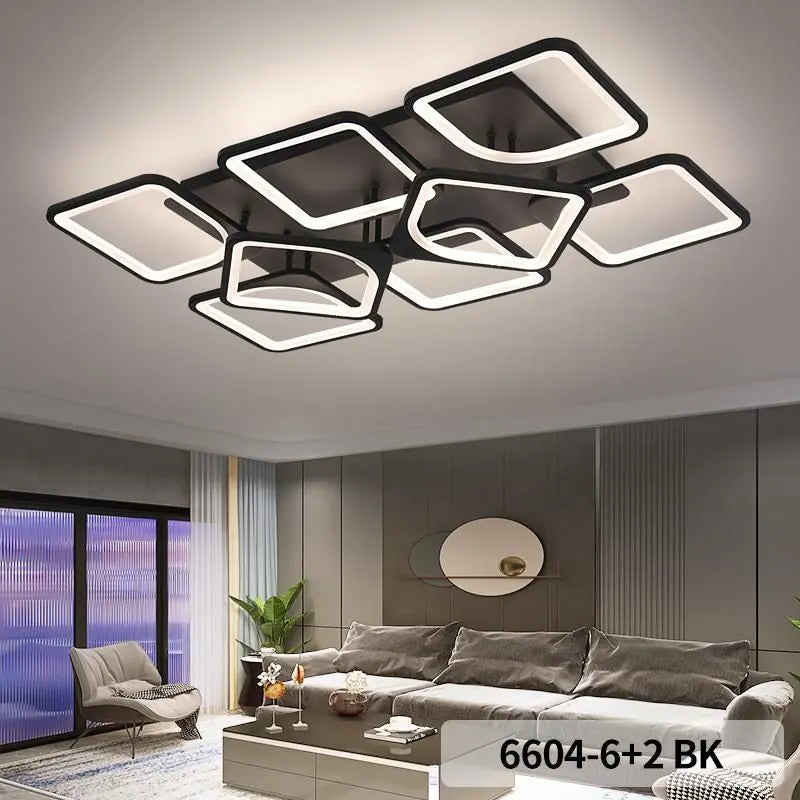 Lustra-Telecomanda Putere 260w Florenta Dimensiuni 900x570x140mm Temperatura-Culoare 3000k-4000k-6500k