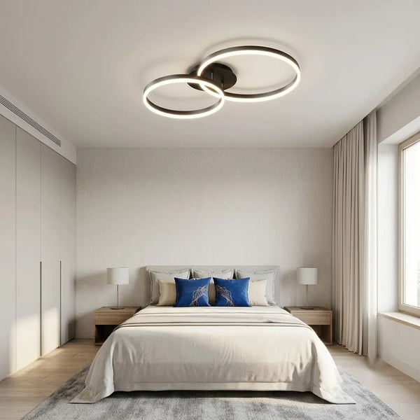 Lustra cu Telecomanda Sevilla – 120W, 3000K–6500K, Negru