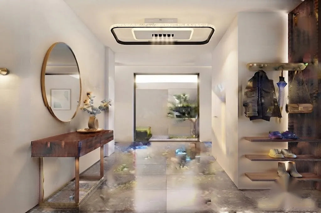 Lustră LED 60cm 91W Cristina cu Telecomandă și 3 Tipuri de Lumină –