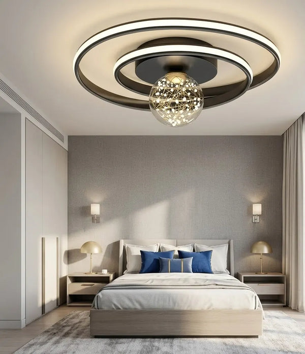 Lustra LED Diana – 96W, Design Modern, cu Telecomandă și Lumină Reglabilă