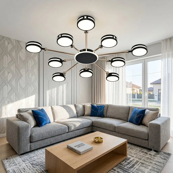 Lustră LED Simona cu Telecomandă, 220W, Ø975 mm, Lumină Reglabilă 3000K–6500K