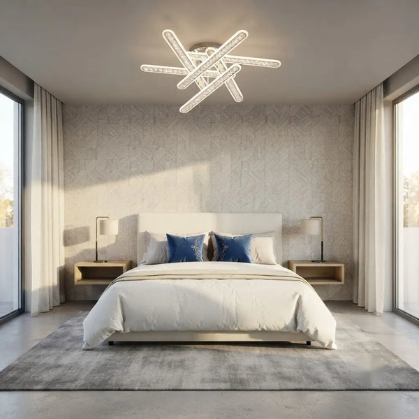 Lustra LED Roma cu Telecomanda, 300W , Ø81 cm