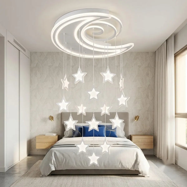 Lustră LED Roma modernă albă – 60W, Lumina Reglabila 3000K–6500K