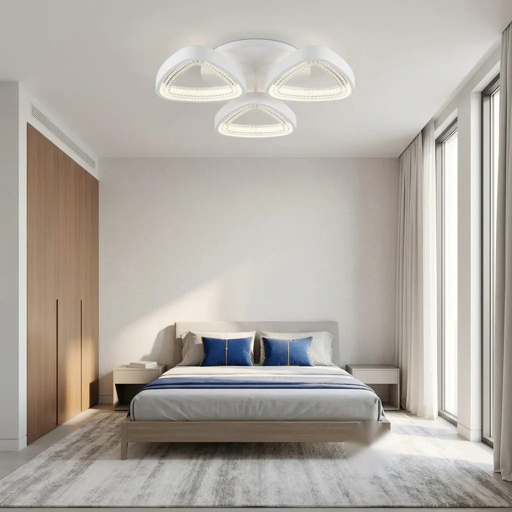 Lustra cu Telecomanda Valencia – 90W, Ø470×80 mm, 3000K–6500K