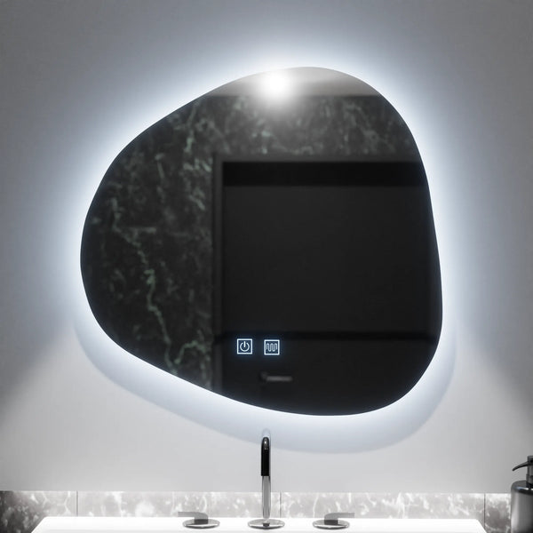Oglinda LED Porto 60x60cm, Duna Touch, Sistem Dezaburire, Dimabila