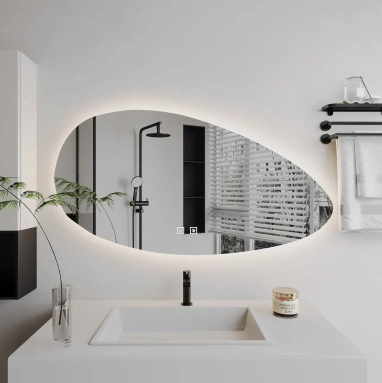 Oglinda LED Milano, Dezaburire, 80x50cm, Z012 Basic Touch