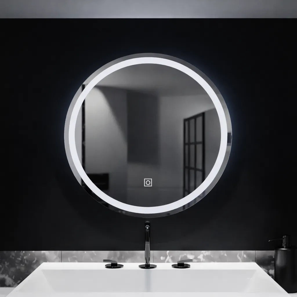 Oglinda LED Geneva Rotunda, 50cm, Basic Touch