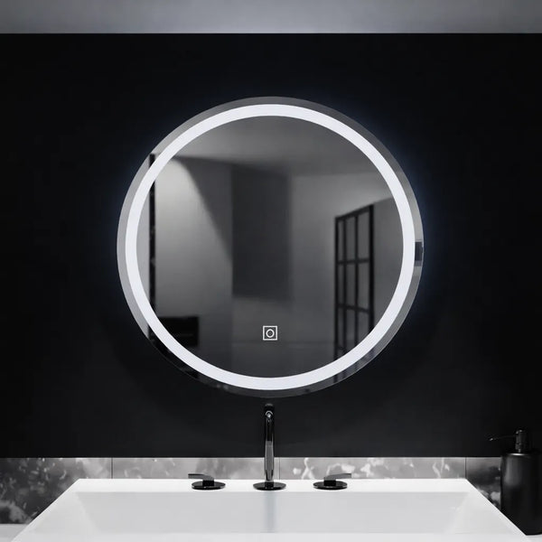 Oglinda LED Geneva Rotunda, 50cm, Basic Touch