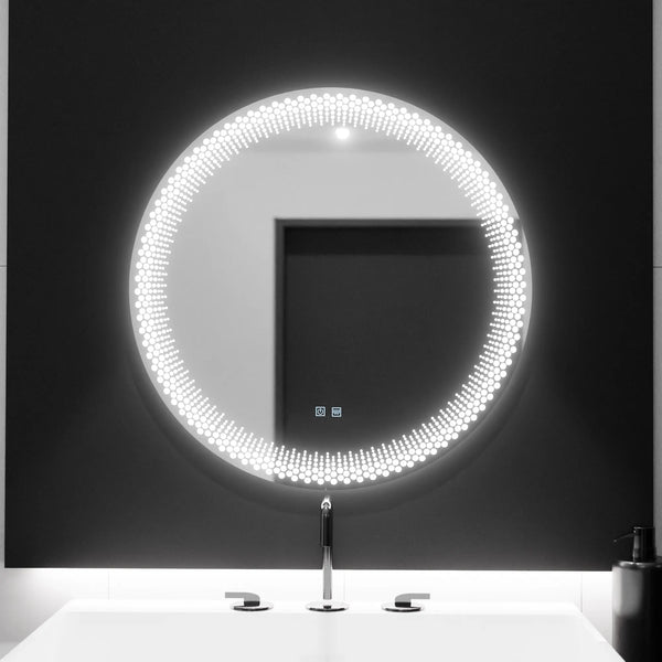 Oglinda LED Sevilla Rotunda 60cm,  Stellaire Touch, Sistem Dezaburire, Dimabila