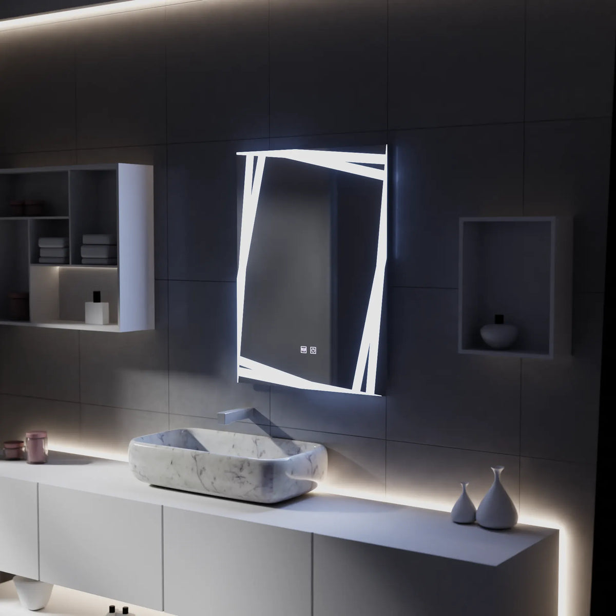 Oglinda LED Touch Elena Sistem Dezaburire 60X80cm