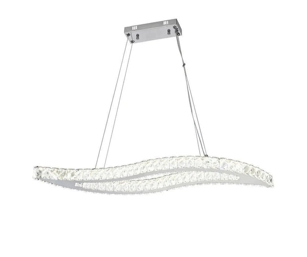 Pendul LED Porto – 120W, Cristale, 910x310x1500 mm, 3000K-6500K