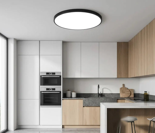 Plafoniera LED Lisabona 37cm 32W Lumina Rece Negru