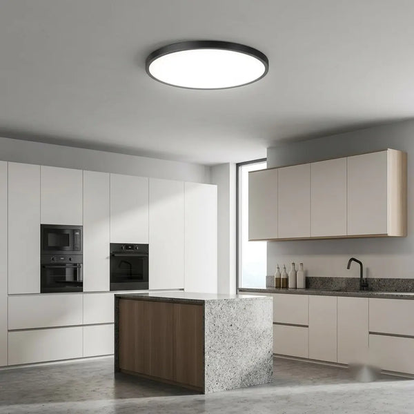 Plafoniera LED Nice 47cm 70W Lumina Rece Negru