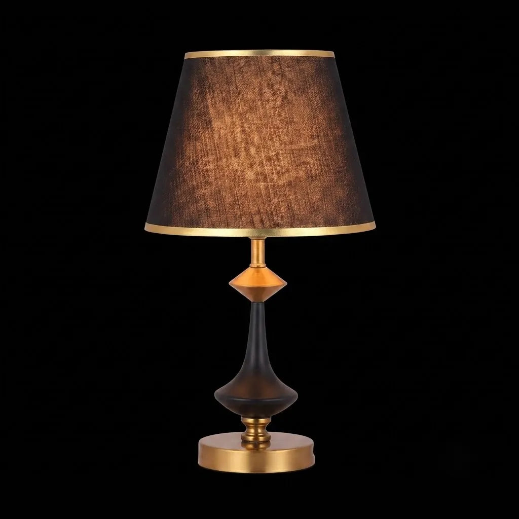 Veioza de Verona cu Accente Aurii, H45 cm – Model 8619, Design Modern și Elegant